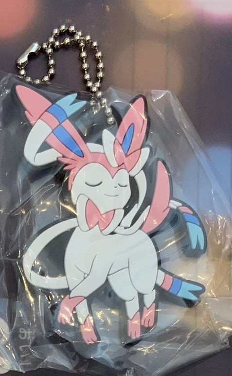 Everyday Use Pokemon Sun & Moon Collection Flat Rubber Keychain 9 Pieces Set (In-stock)