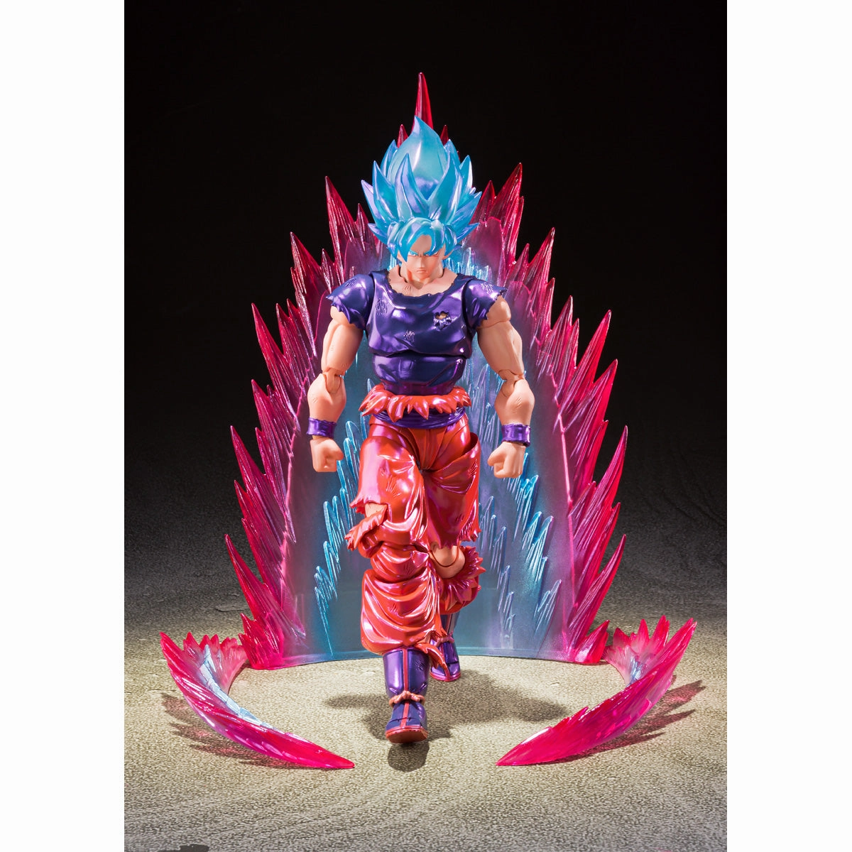 Miniature Collection S.H. Figuarts Dragon Ball Super Saiyan God Super Saiyan Son Goku Kaio-Ken Event Exclusive Color Edition Action Figure