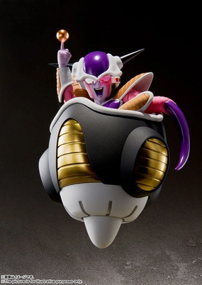 S.H. Figuarts Dragon Ball Z Frieza First Form and Frieza Pod Set Action Figure Convention Exclusive Designer Display
