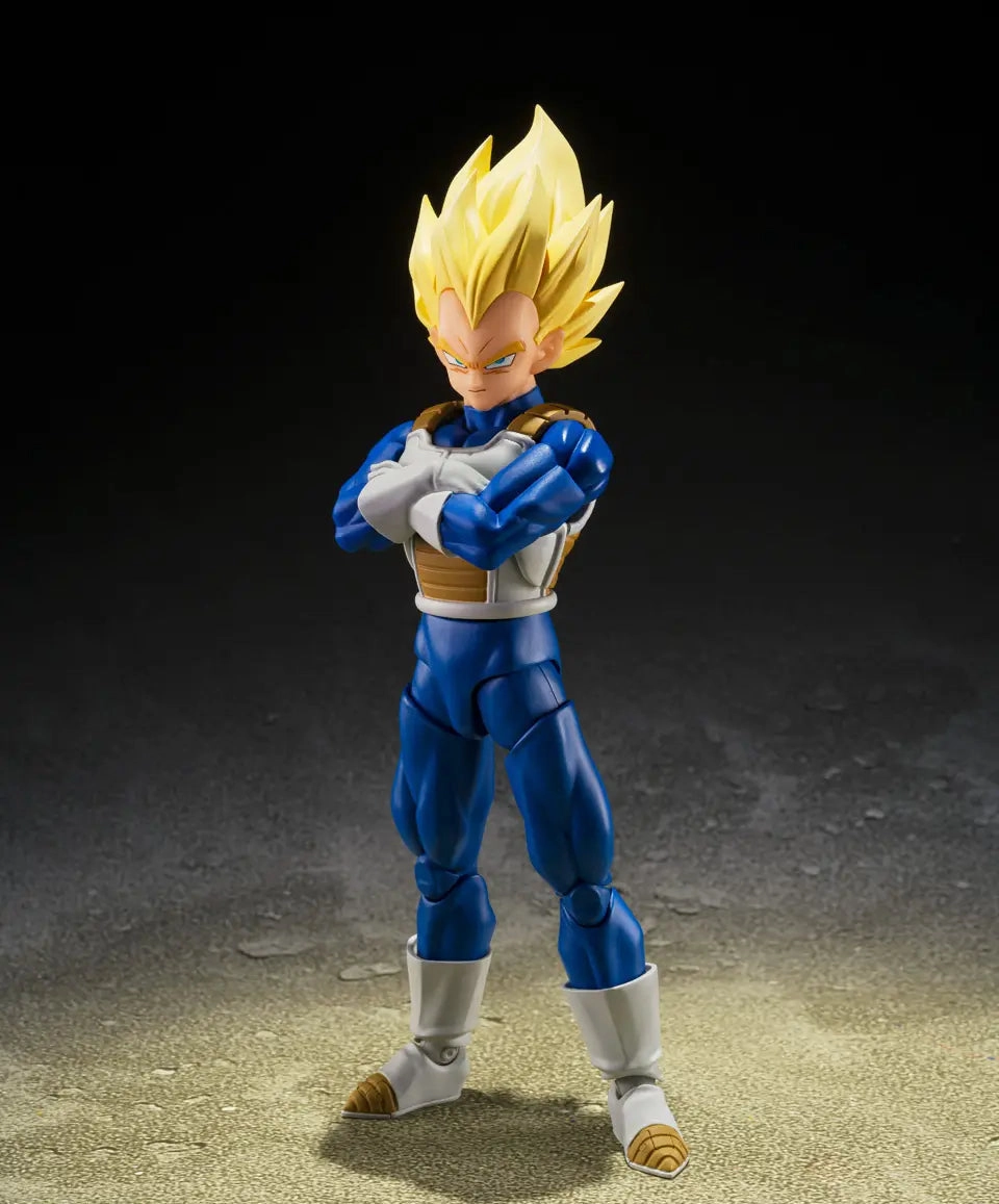 Secondary Market Small Sculpture S.H. Figuarts Dragon Ball Z Super Saiyan Vegeta (Dangerous Pride) Action Figure
