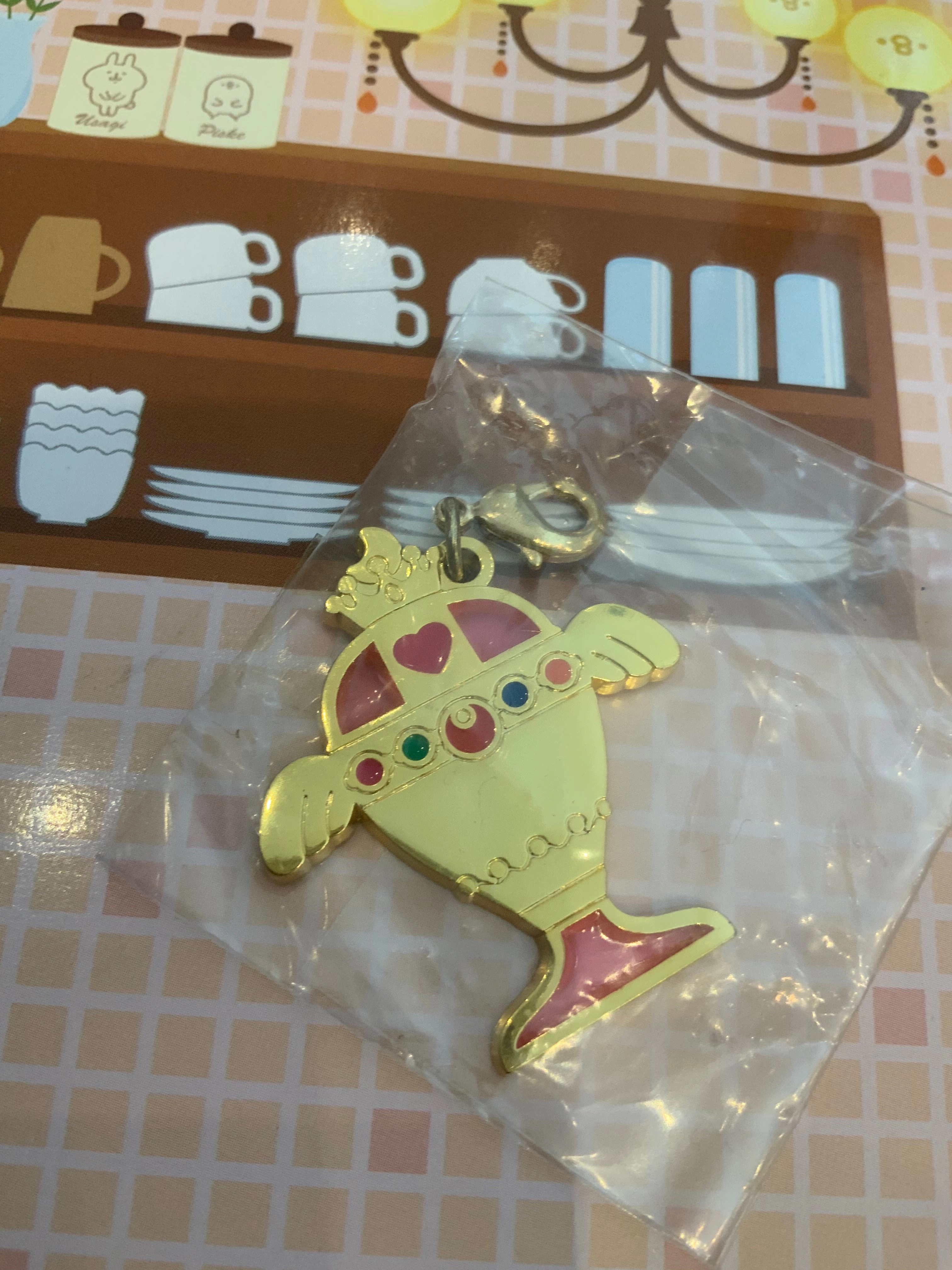 Sailor Moon Stained Charm Metal Keychain 6 Pieces Set (In-stock) Robot Article Bookshelf Accent