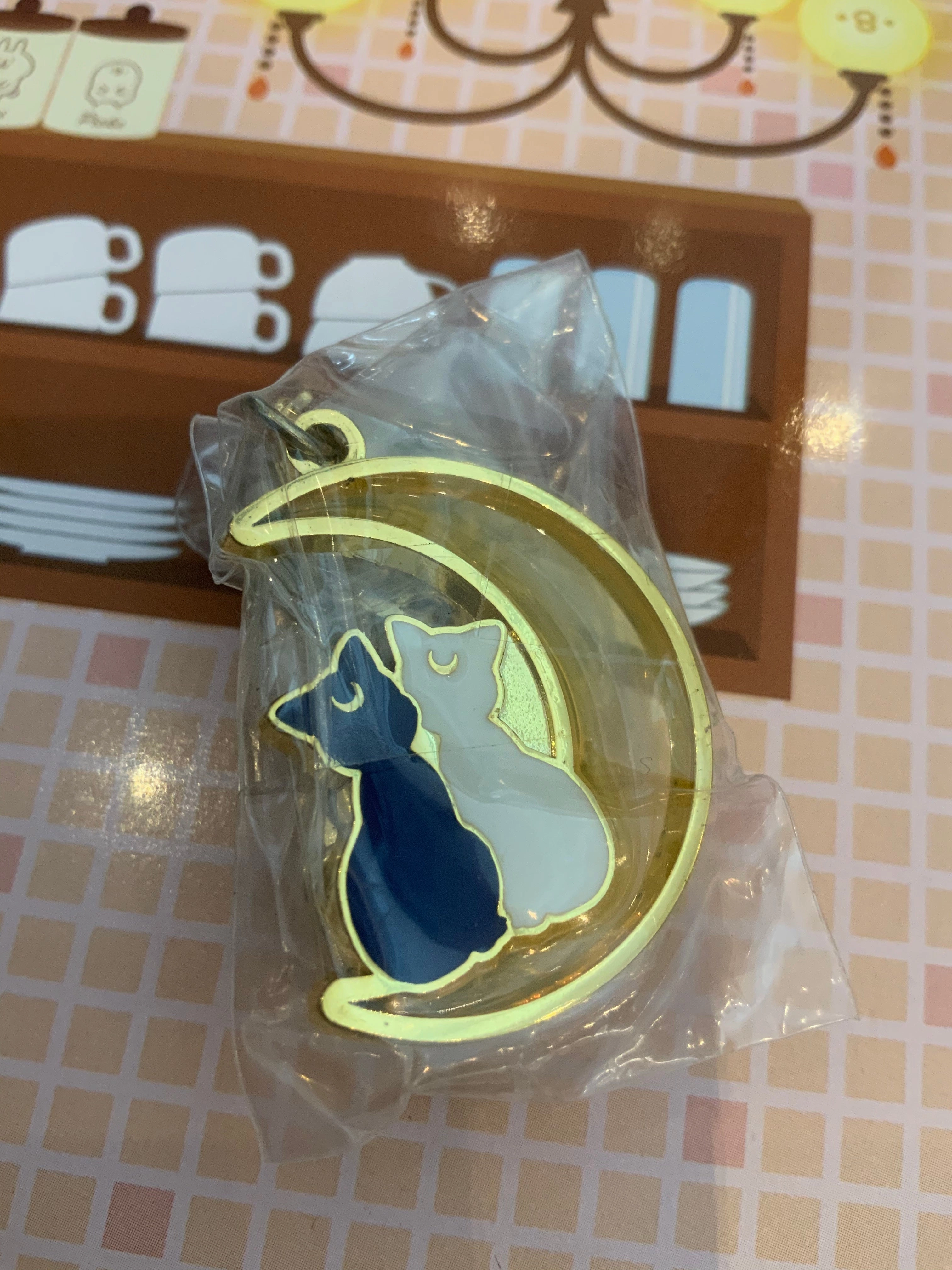 Streaming Decor Action Collectible Sailor Moon Stained Charm Metal Keychain 6 Pieces Set (In-stock)