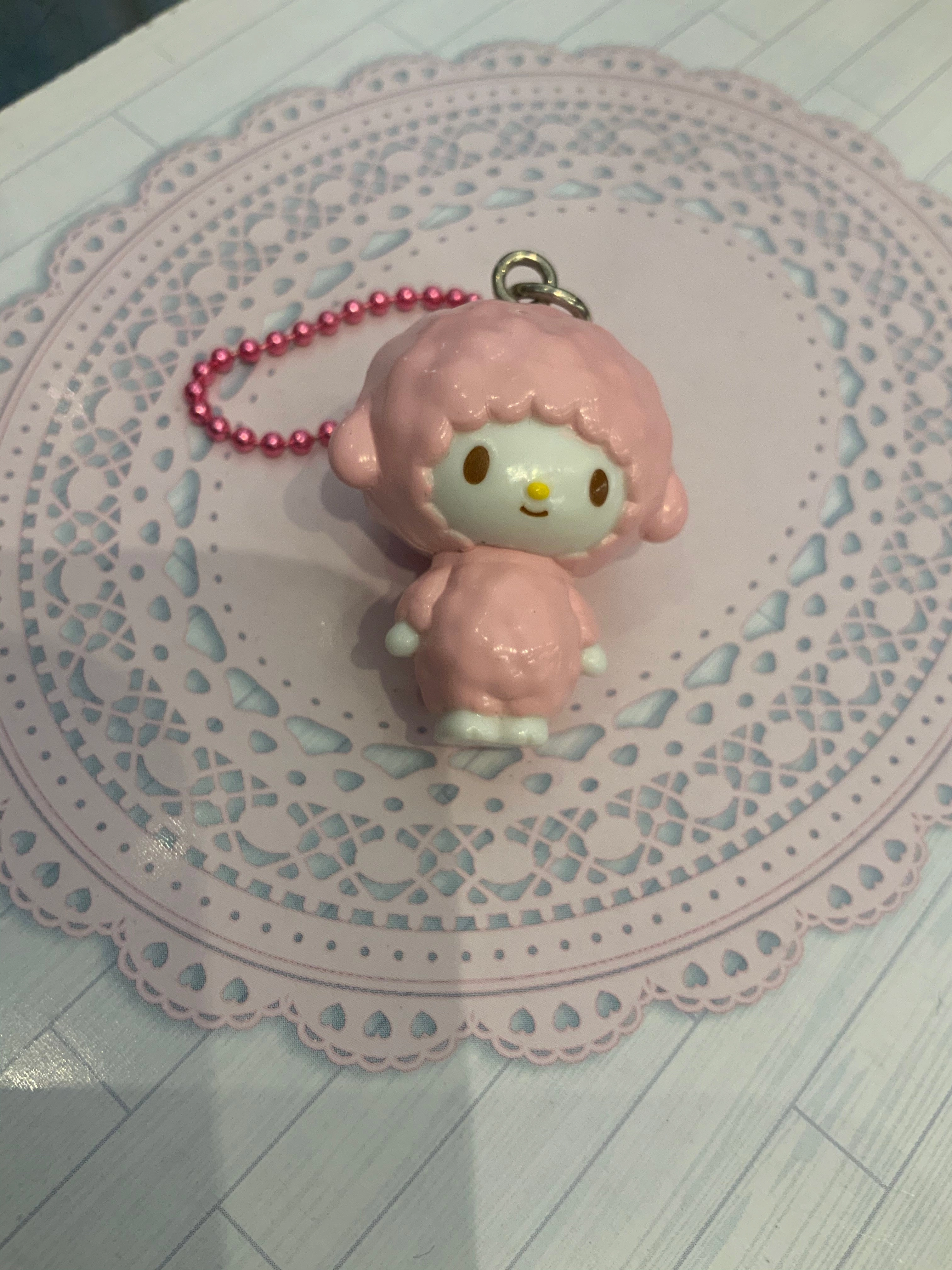 Retro Game Sanrio Character My Melody Figure Keychain 4 Pieces Set (In-stock)