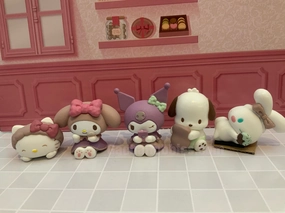 Premium item Superhero Figure Sanrio Characters Pajama Party Mini Figure 5 Pieces Set (In-stock)