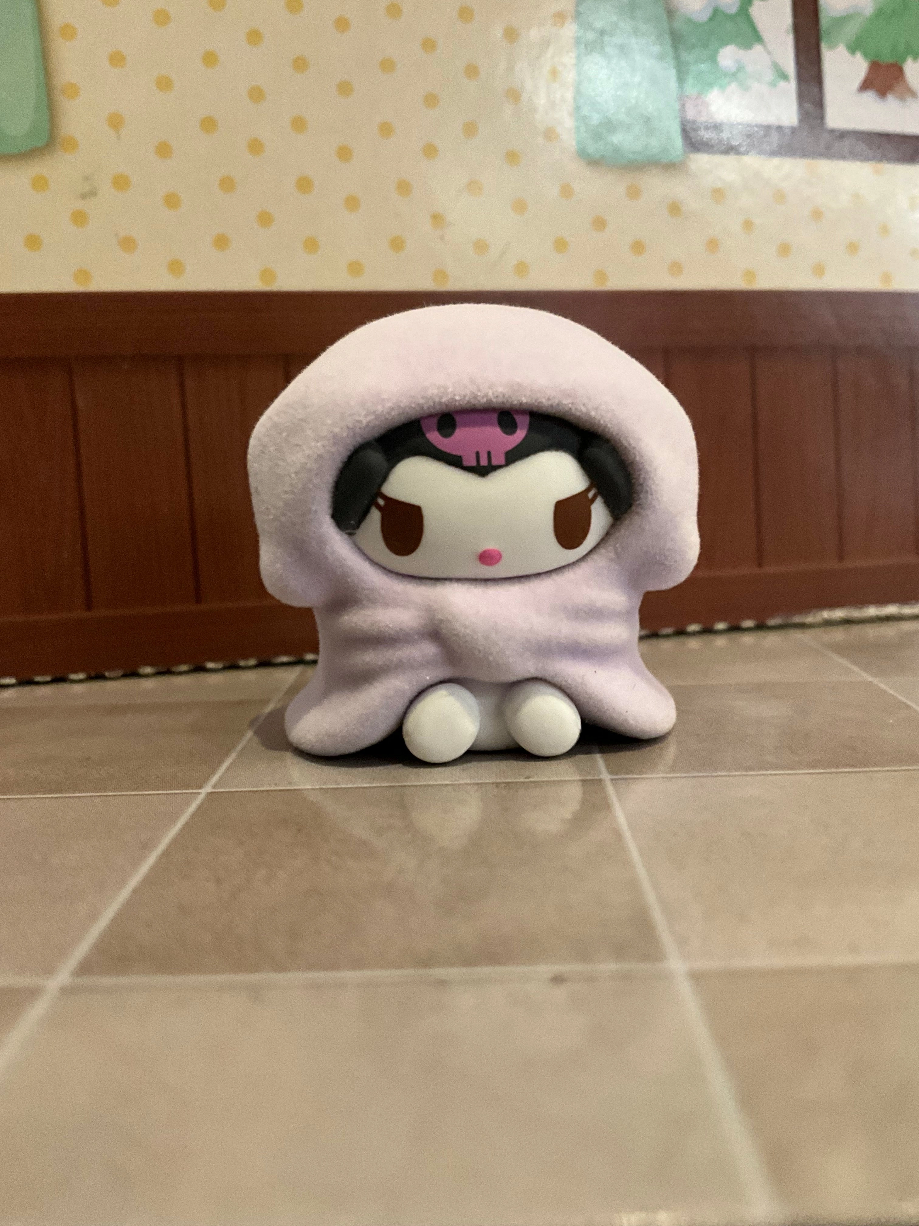 Japanese Anime Man Cave Sanrio Characters with Blankets Small Figure 5 Pieces Set (In-stock)