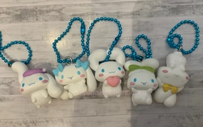 Sanrio Cinnamoroll Ears Figure Keychain 5 Pieces Set (In-stock) Online Store Art Decor