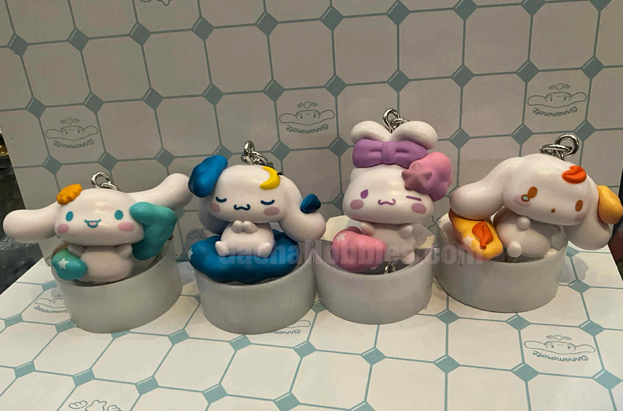 Limited Collection Collectible Object Sanrio Cinnamoroll Emotional Days Small Figure Keychain 4 Pieces Set (In-stock)
