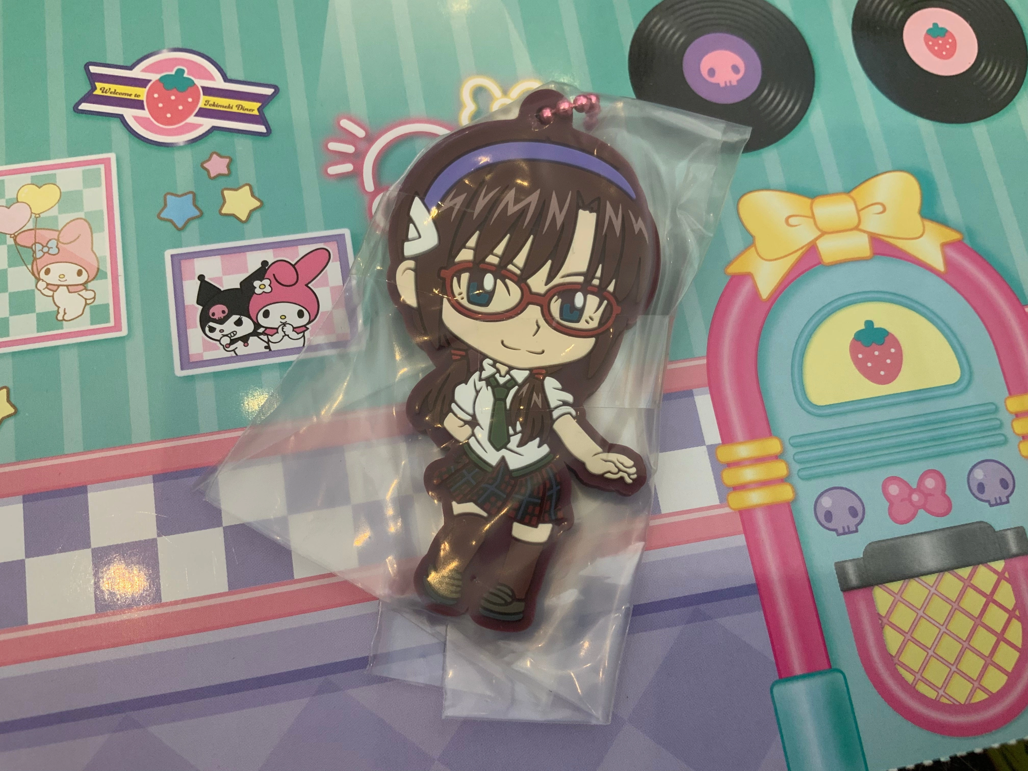 Established Maker Evangelion Character Chibi Rubber Keychain 4 Pieces Set (In-stock)