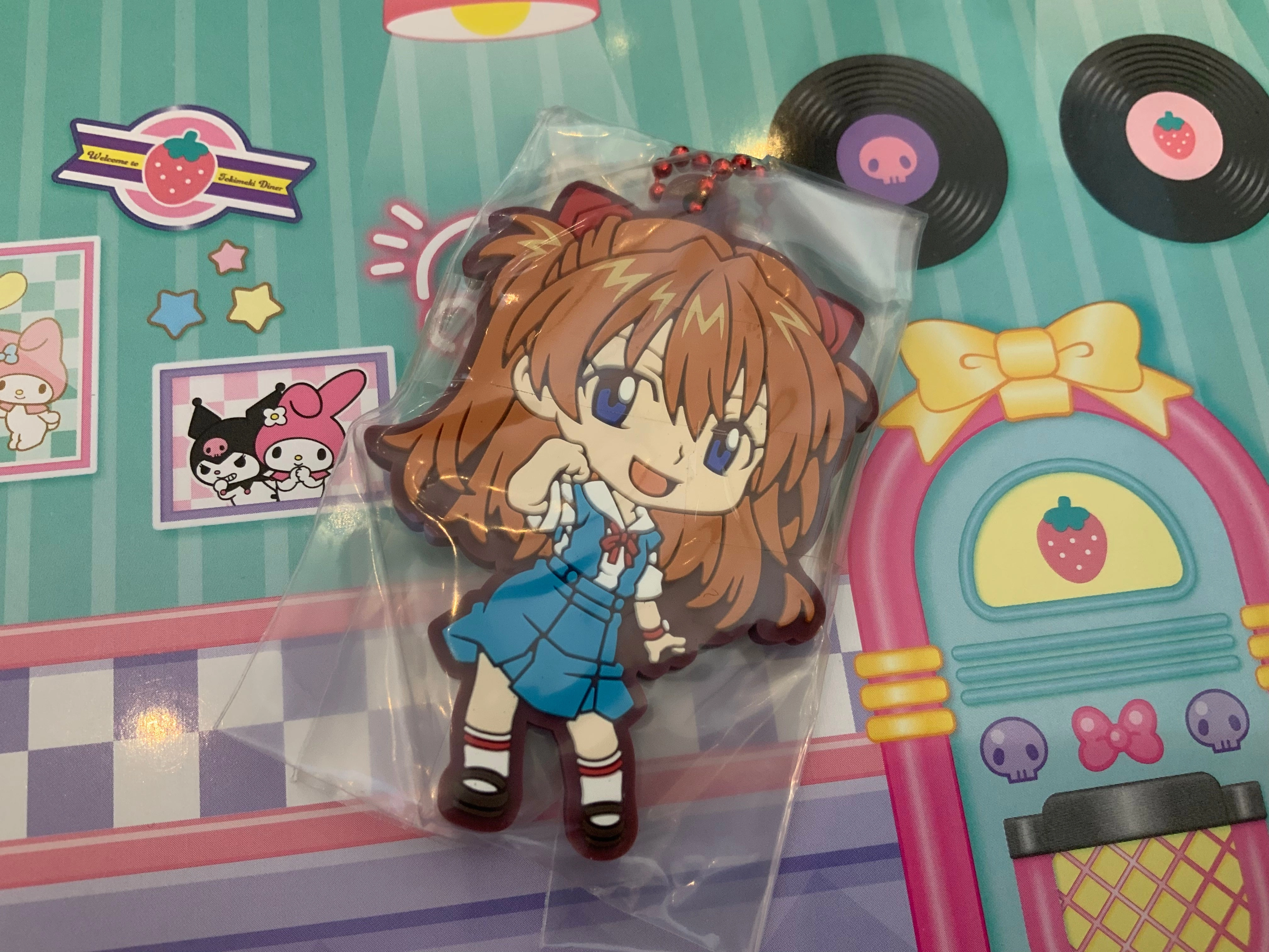 Fantasy Toy Evangelion Character Chibi Rubber Keychain 4 Pieces Set (In-stock)