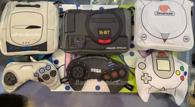 Toy Line Sega Game Console & Controller Pouch Bags 6 Piece Set (In Stock)