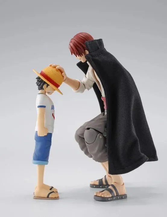 S.H. Figuarts One Piece Shanks and Monkey D. Luffy (Childhood) Action Figure Science Model Action Display