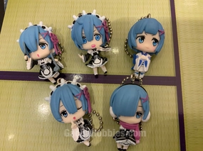 Collectors Item Movie Statue Re:Zero Rem Figure Keychain 5 Pieces Set (In-stock)