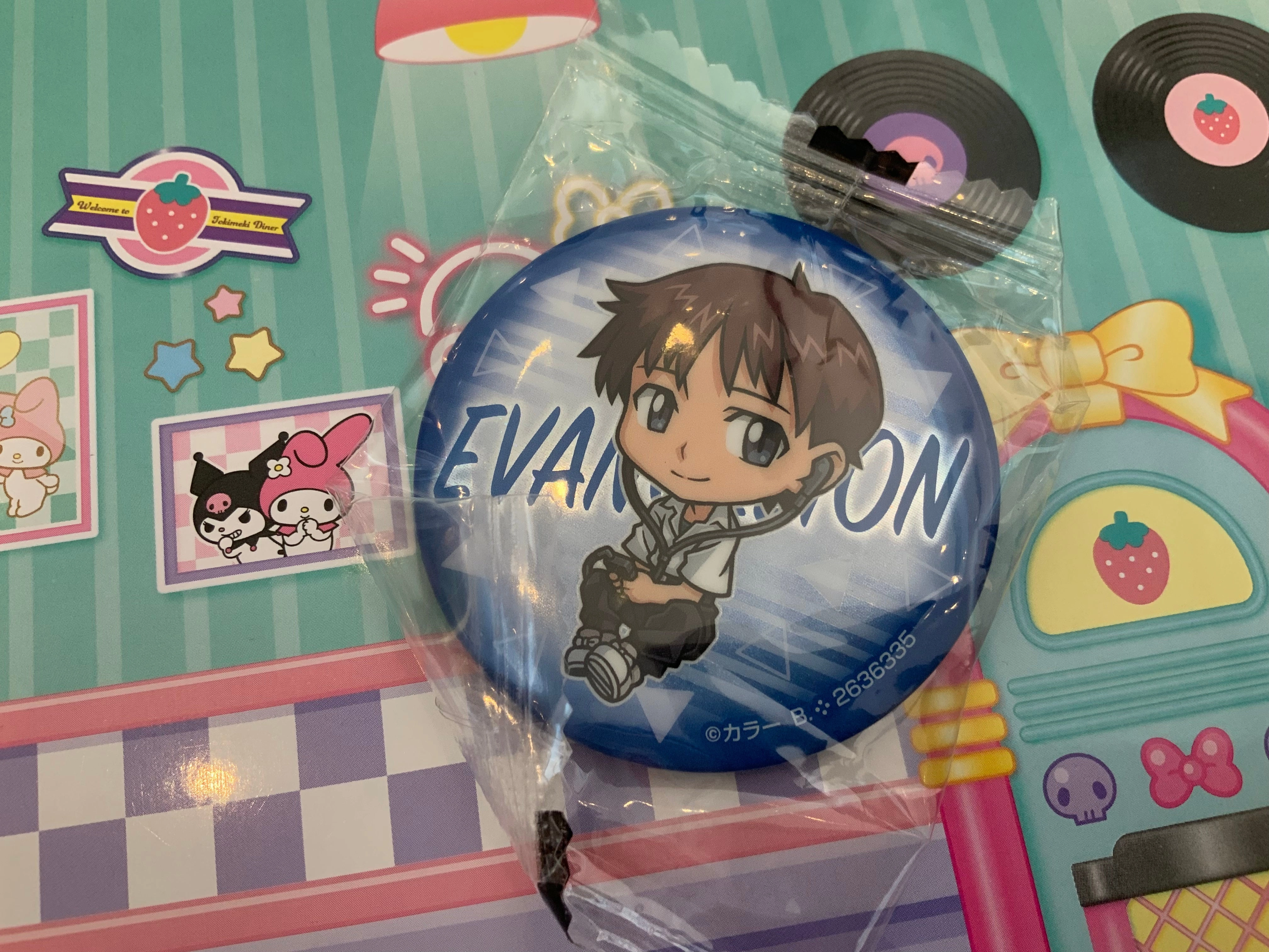 Evangelion Character Chibi Badge 10 Pieces Set (In-stock) Fireplace Mantel