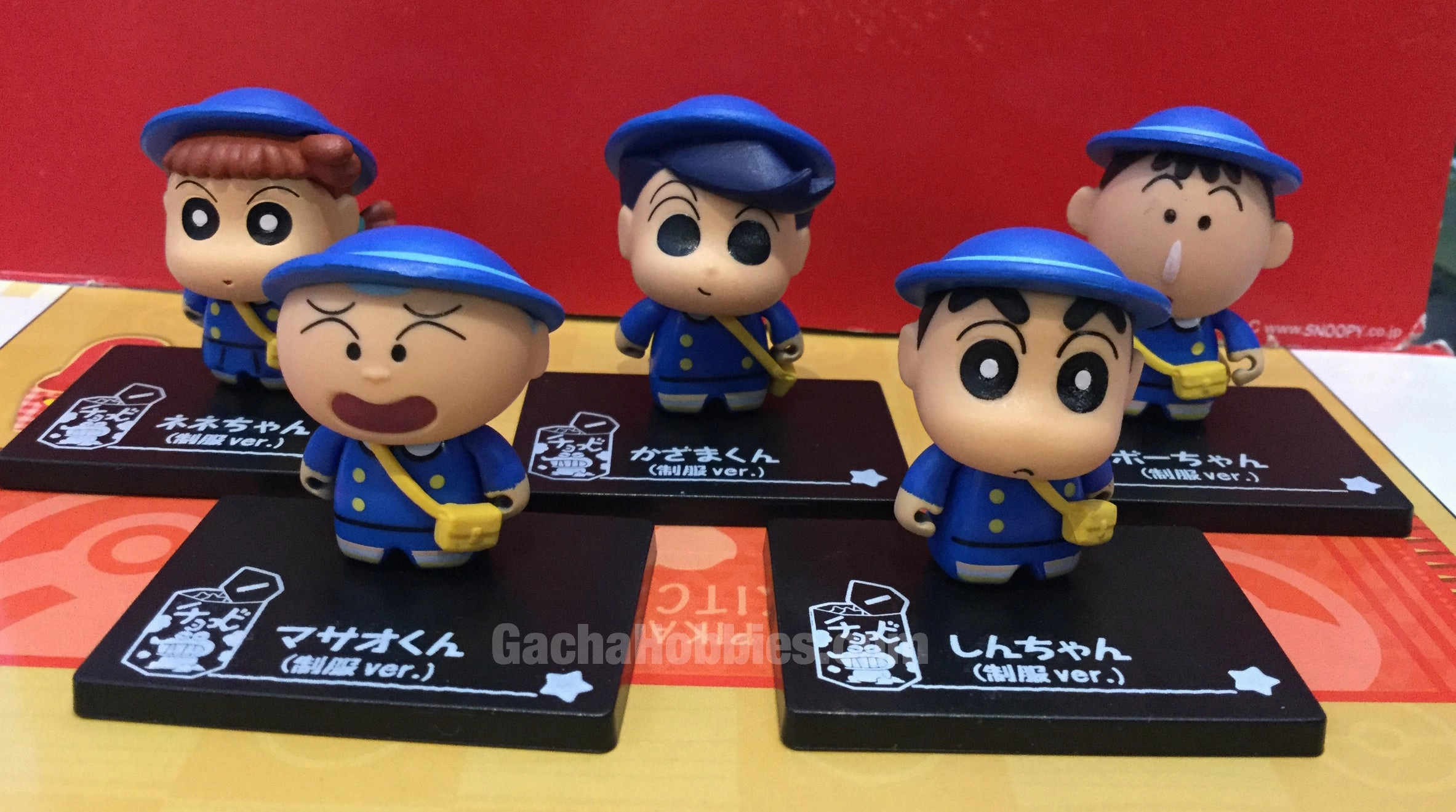 Collectible Display Dog Statue Colle Chara Crayon Chin-Chan and Friends Mini Figure Vol.4 5 Pieces Set (In-stock)