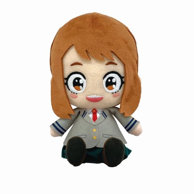 My Hero Academia Chibi Plush Uraraka Ochaco School Uniform Ver. Robot Collectible Preservation Tool