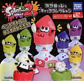 Splatoon 2 Squid Bottle Cap Figure 8 Pieces Set (In-stock) Storytelling Prop Superhero Piece