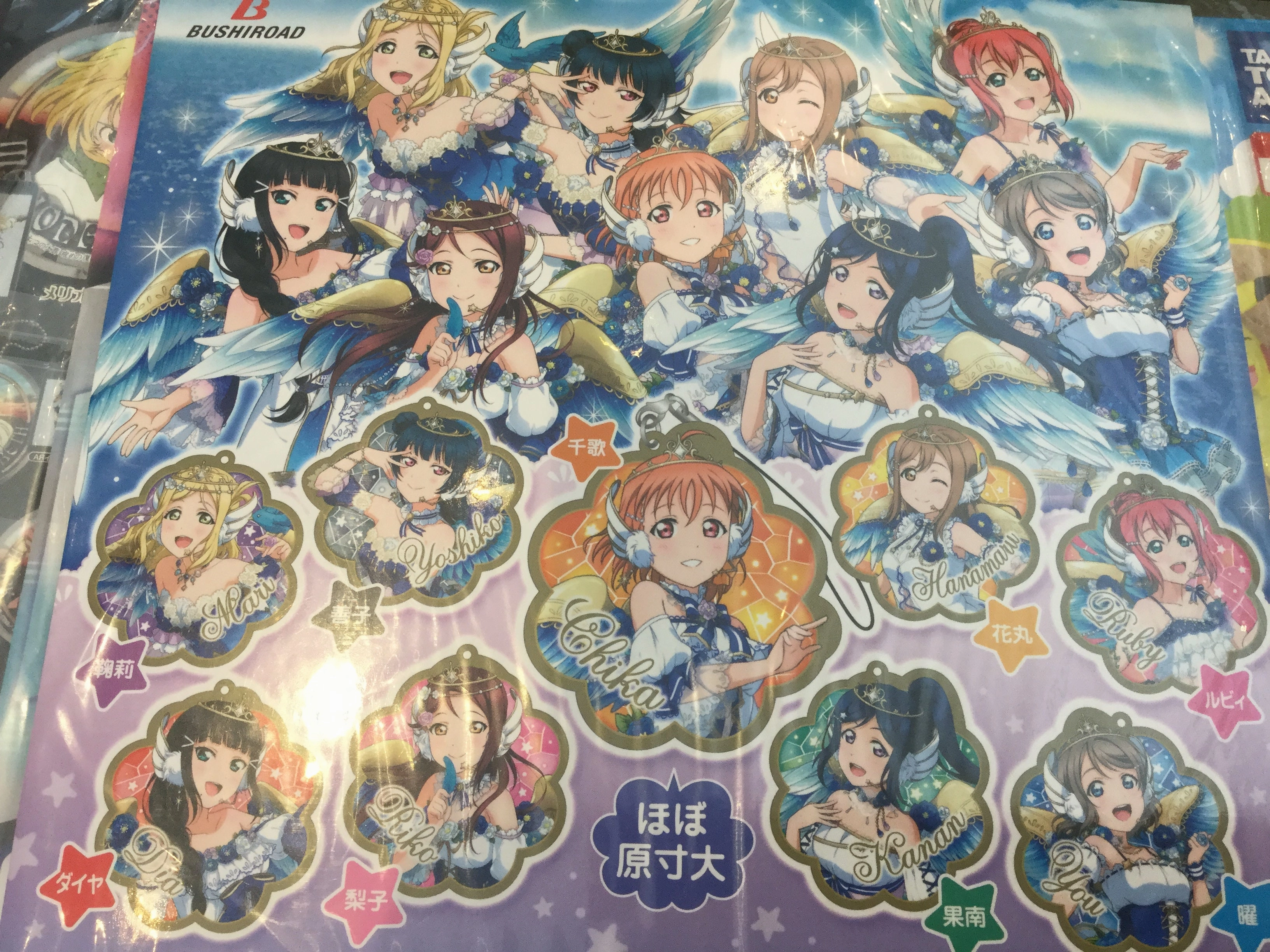 Child Safe LoveLive Flat Acrylic Keychain Set 9 Pieces (In-stock)