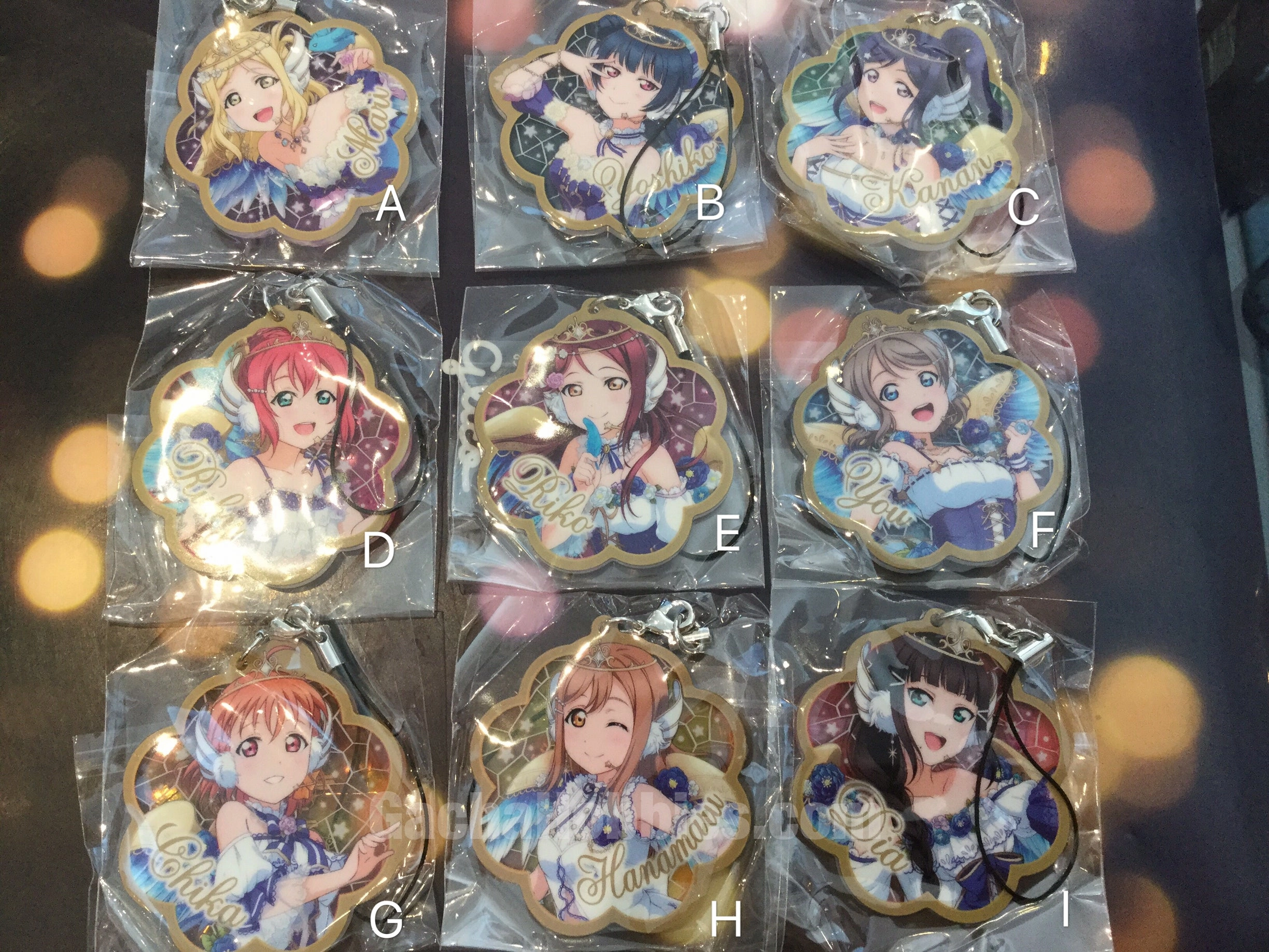 LoveLive Flat Acrylic Keychain Set 9 Pieces (In-stock) Lifetime Hobby Modular Design
