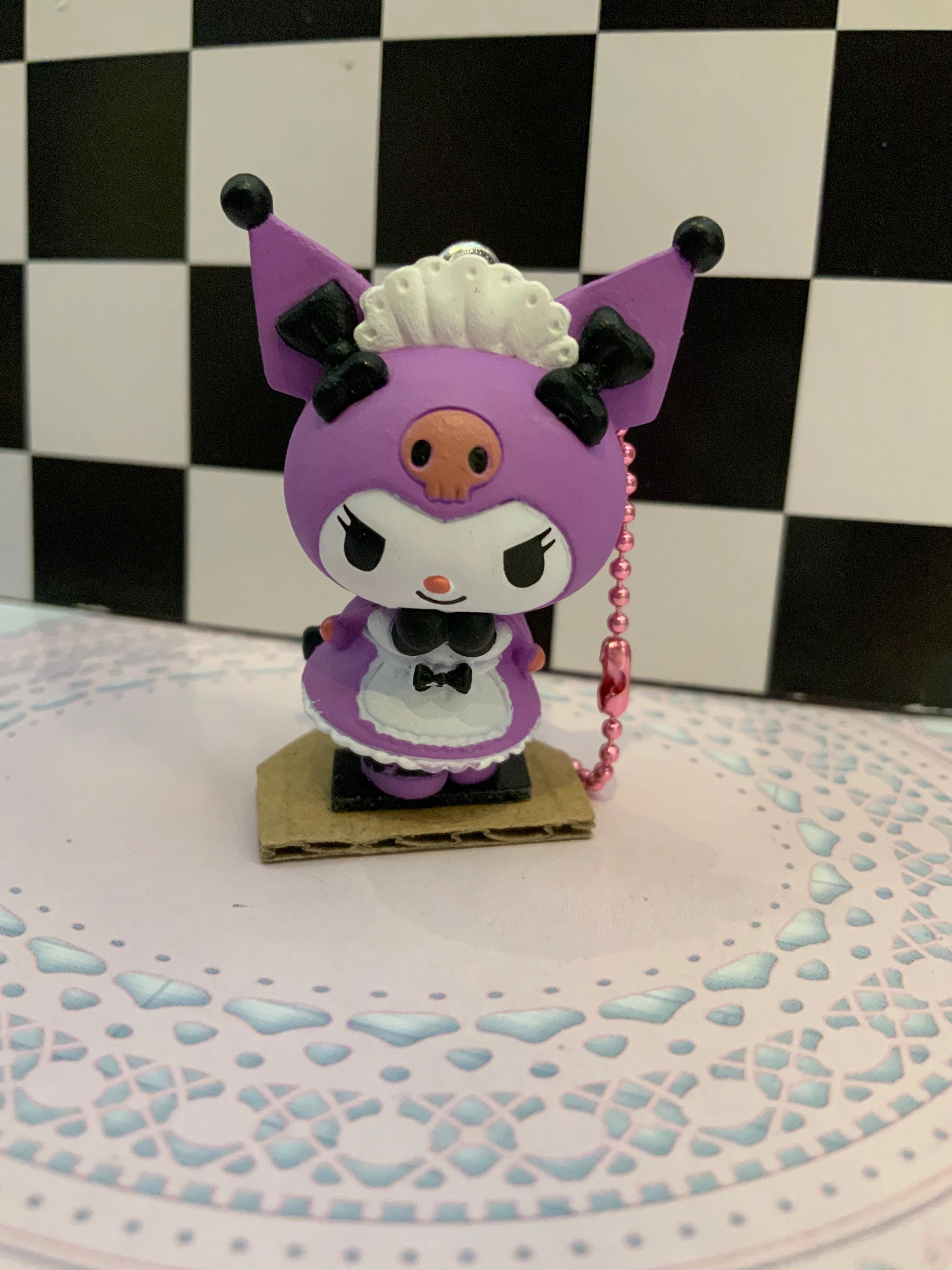 Viking Statue Sanrio Kuromi & My Melody Lolita Fashion Figure Keychain 5 Pieces Set (In-stock)
