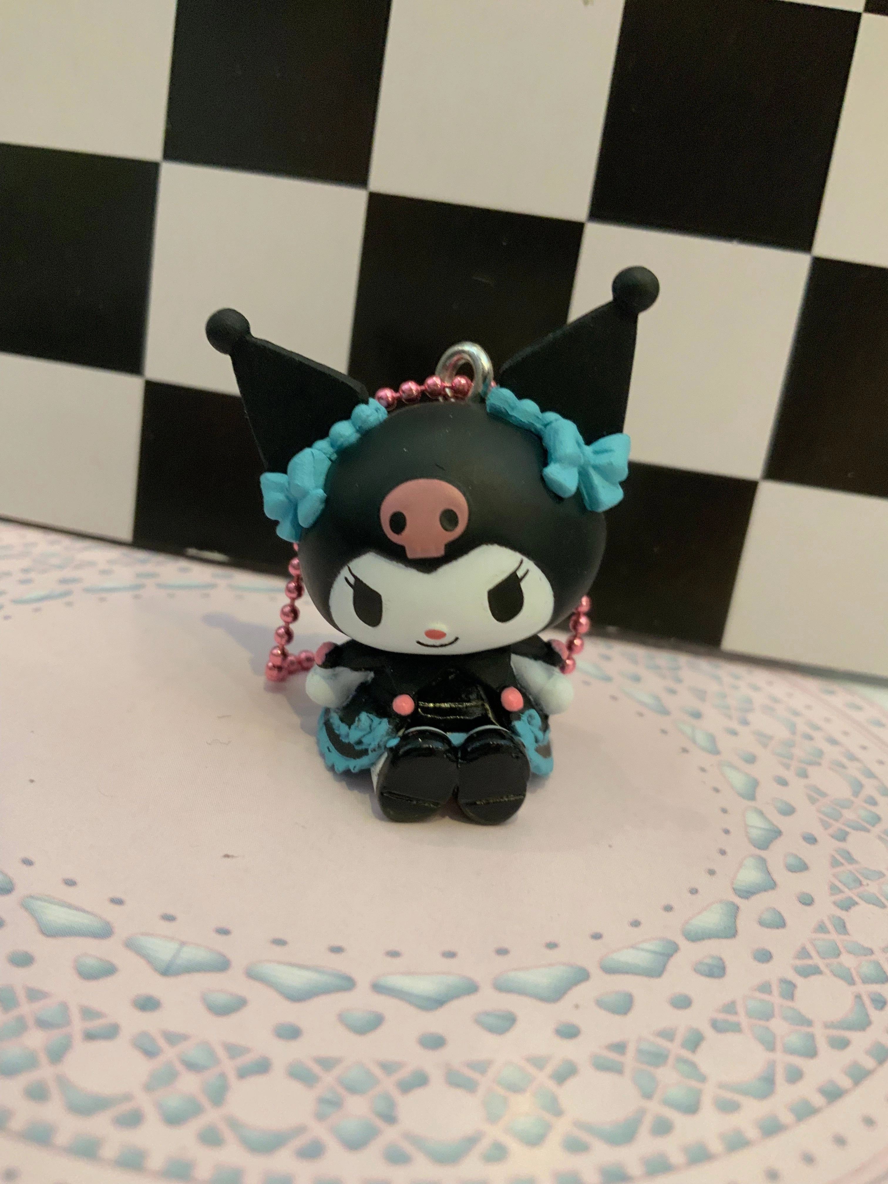 Sanrio Kuromi & My Melody Lolita Fashion Figure Keychain 5 Pieces Set (In-stock) Collectible Unit