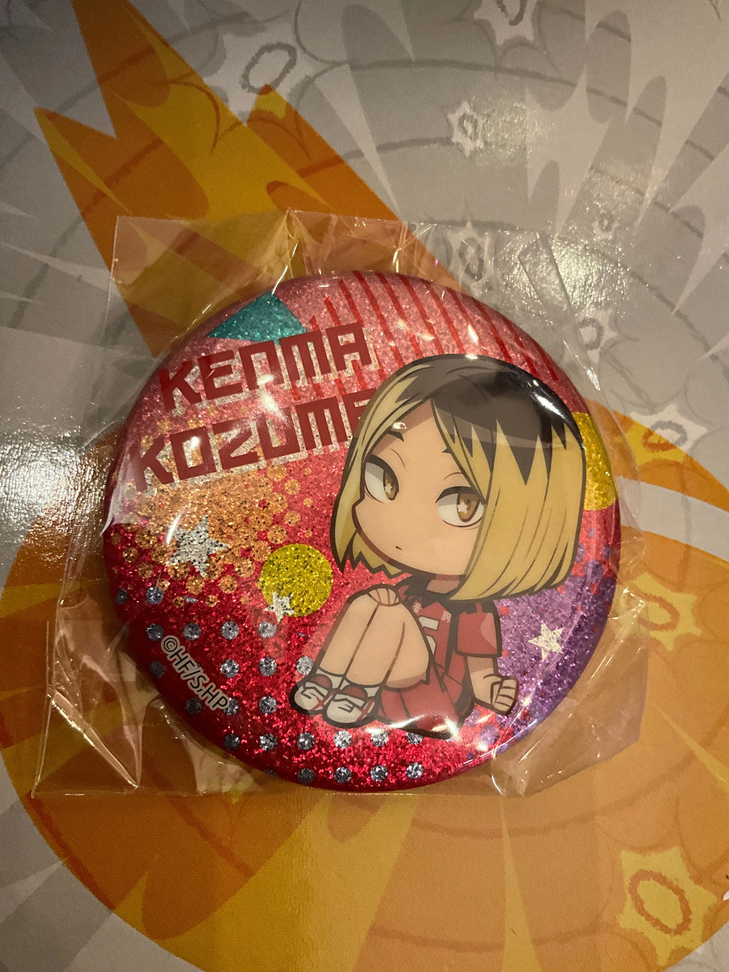 Stasto Decora-pic Haikyuu Characters Badge 9 Pieces Set (In-stock) Glass Art Superhero Pose