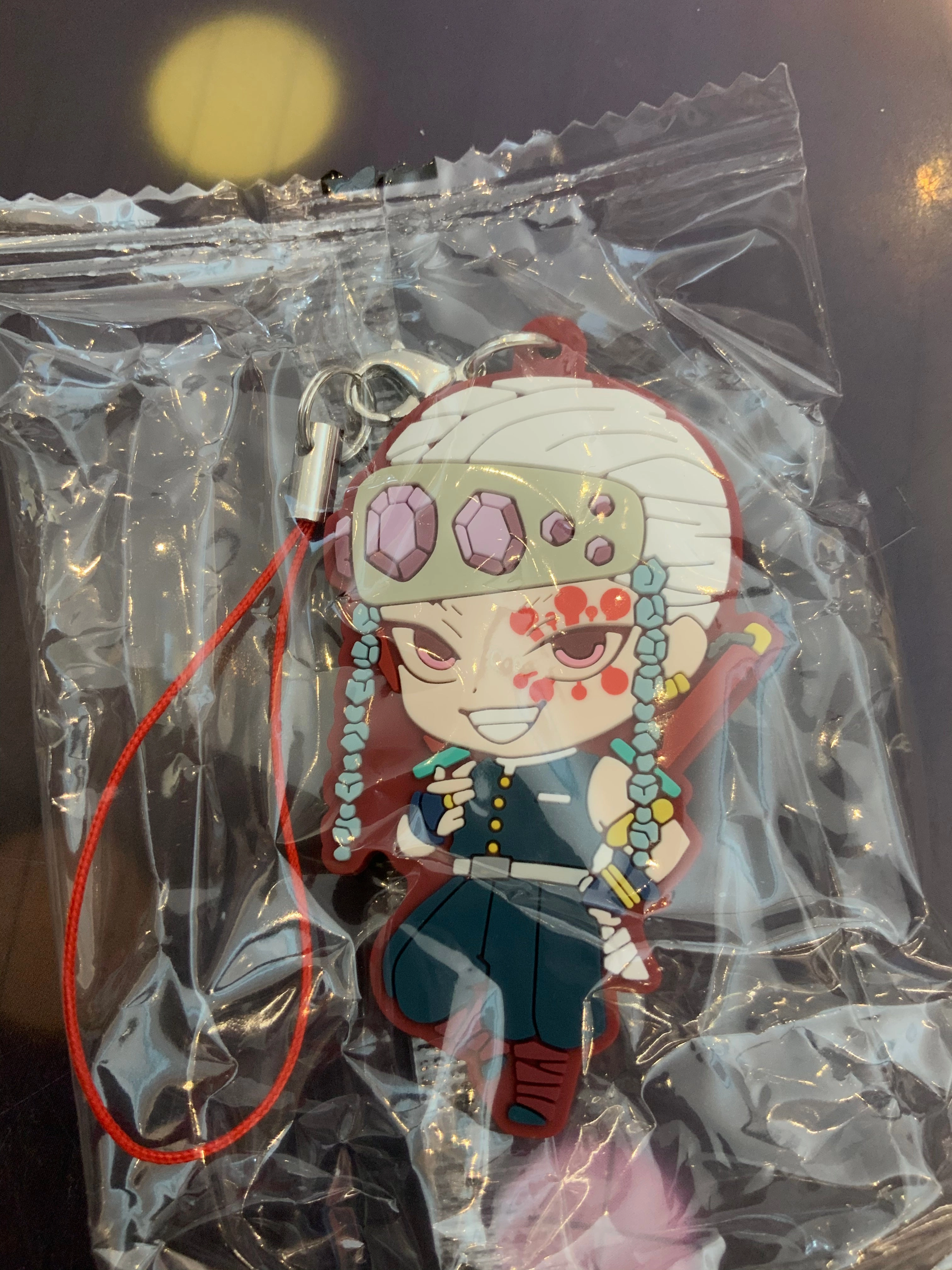 Folk Art Bandai Demon Slayer Kimetsu no Yaiba Rubber Keychain 12 Pieces Set (In-stock)