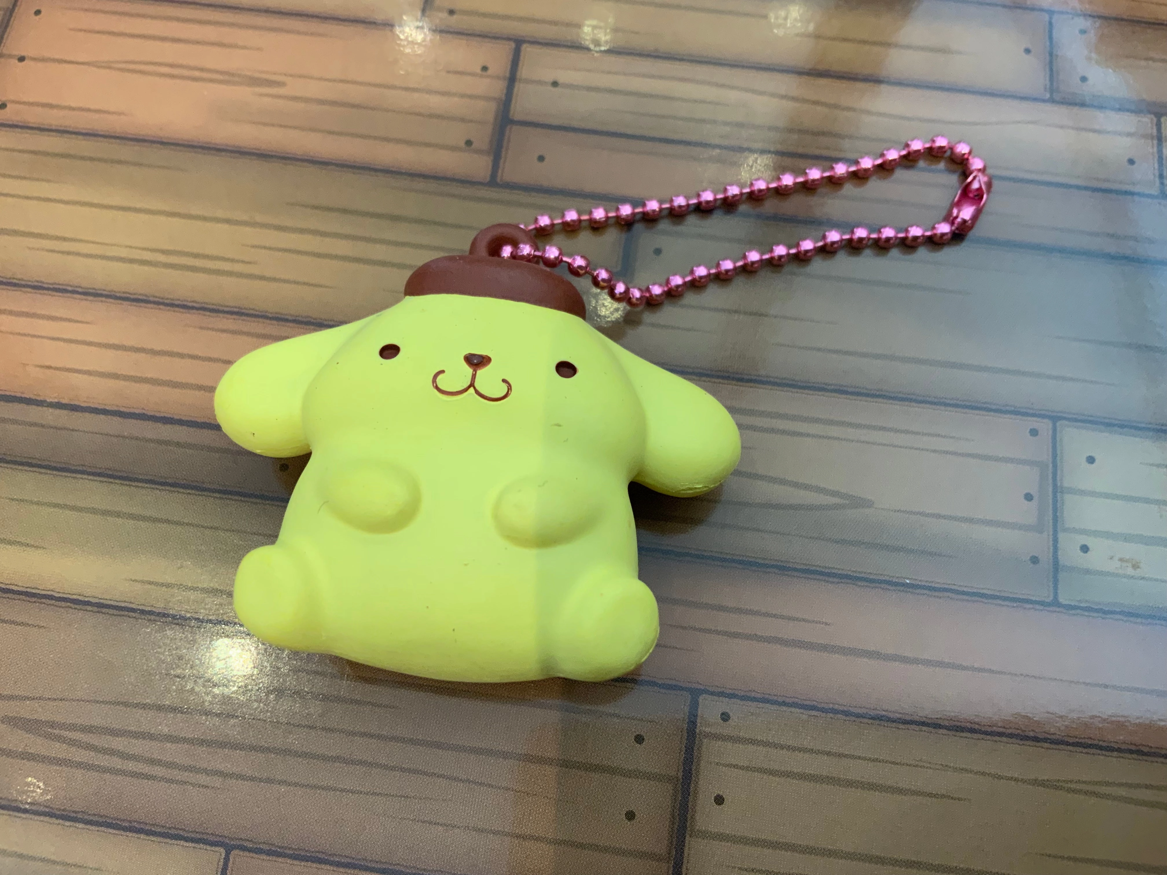 Sanrio Characters Flat Mascot Team Pink Figure Keychain 6 Pieces Set (In-stock) Movie Hobby