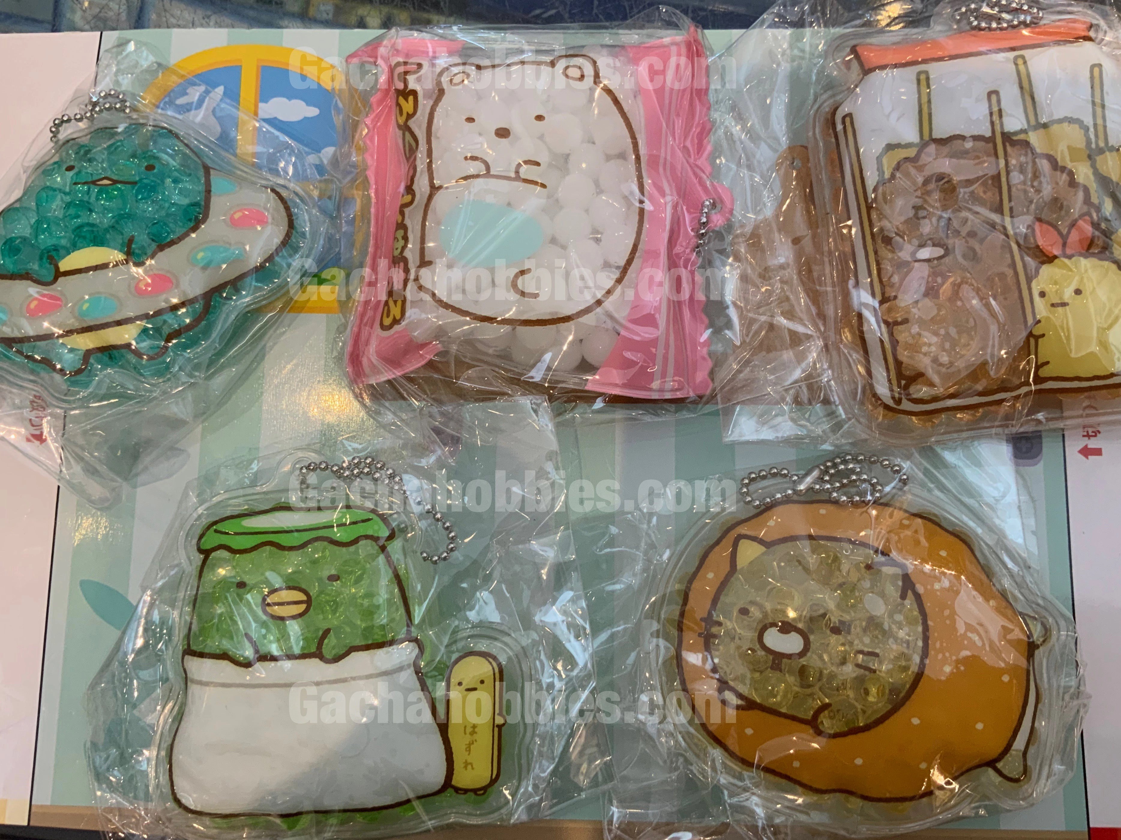 Anime Collection Sumikko Gurashi Snack House Jello Keychain 5 Pieces Set (In-stock)