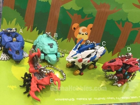 Zoids Figure Keychain 5 Pieces Set (In-stock) Action Toy Convention Exclusive