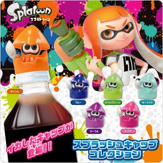 Video Game Adaptation Bedroom Accent Splatoon Squid Bottle Cap Figure 6 Pieces Set (In-stock)