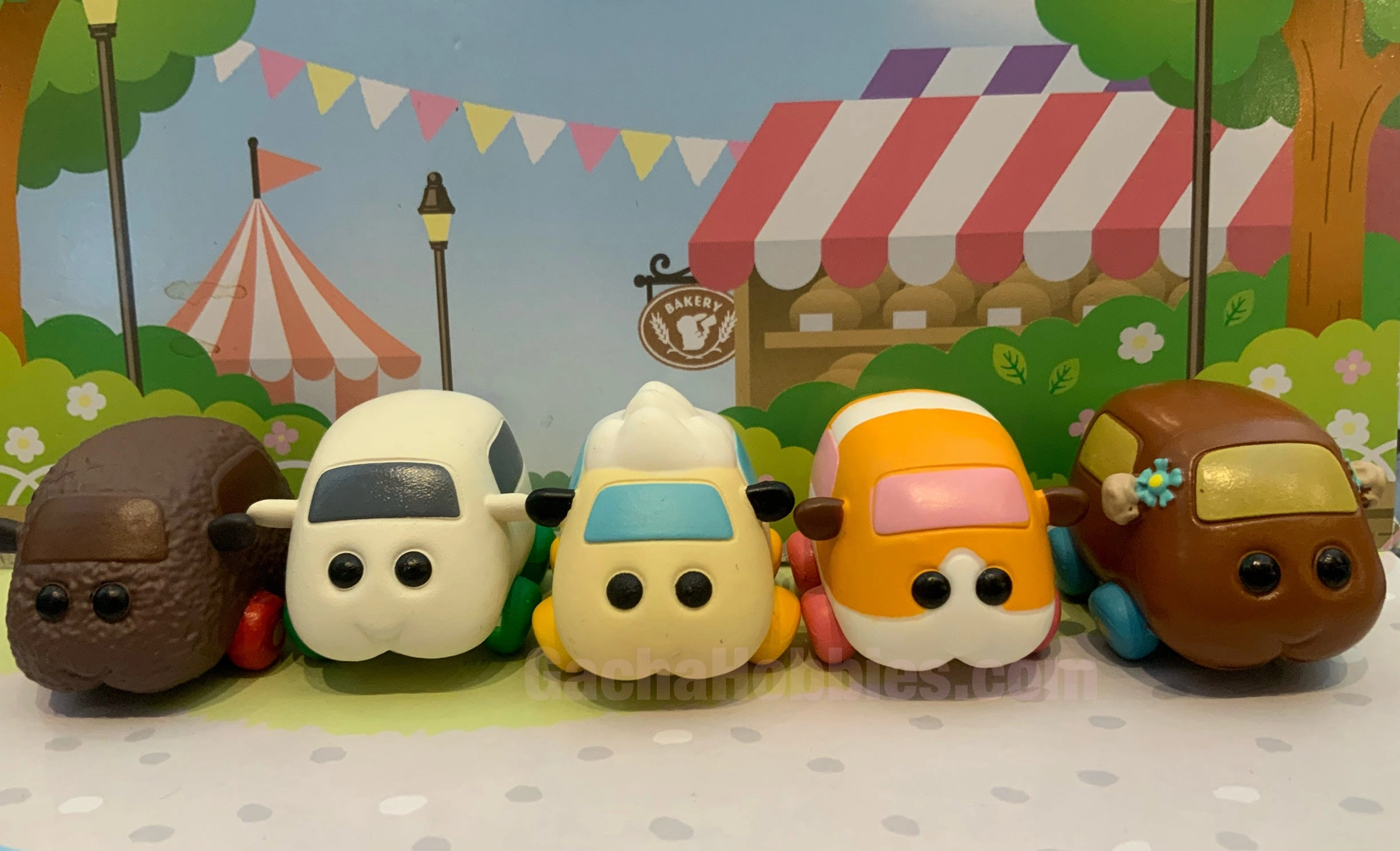 Narabundesu Pui Pui Molcar Mini Figure 5 Pieces Set (In-stock) Pearlescent Shine