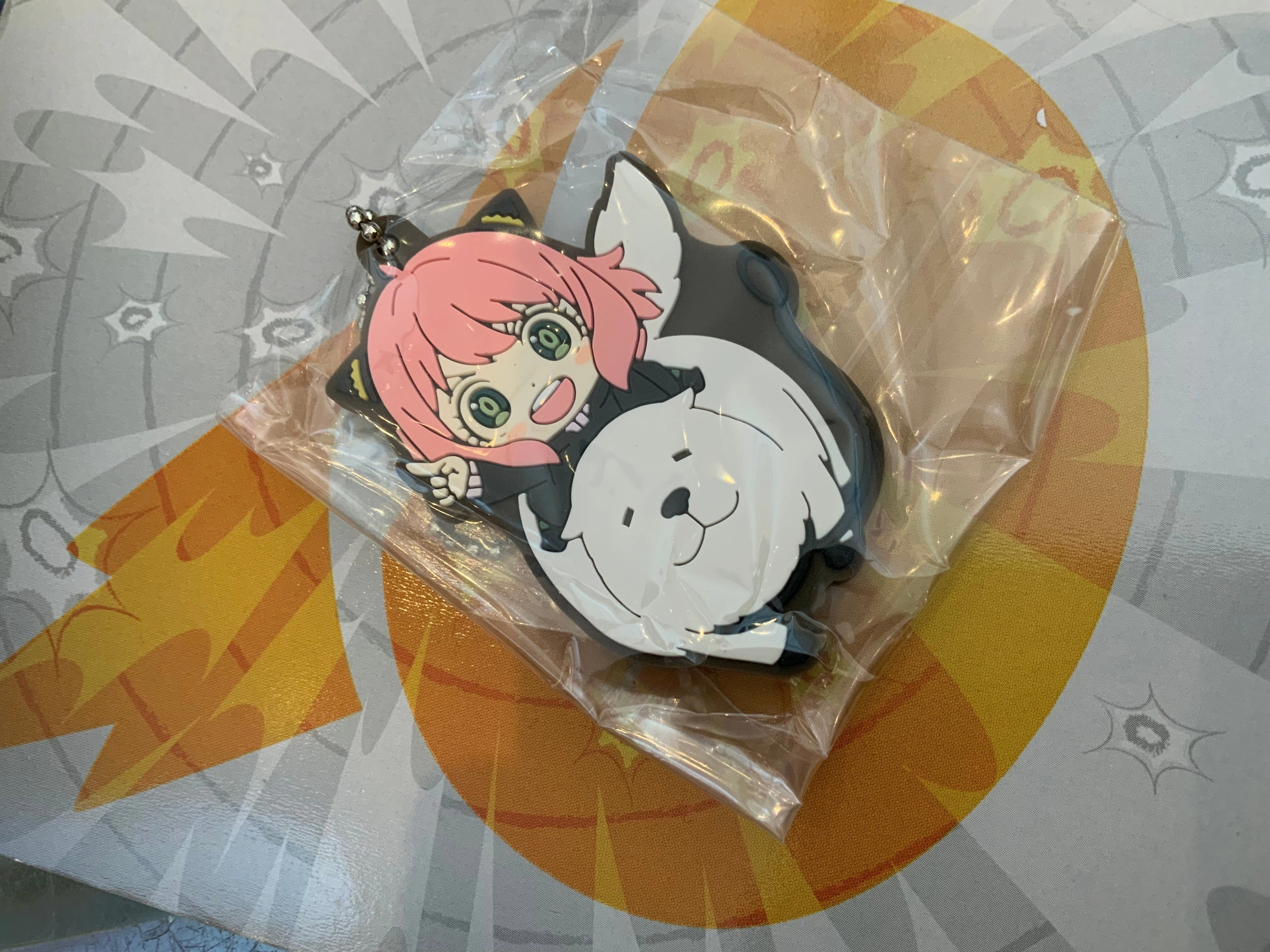 Professional Grade Crypto Art Spy x Family Character Rubber Keychain 8 Pieces Set (In-stock)