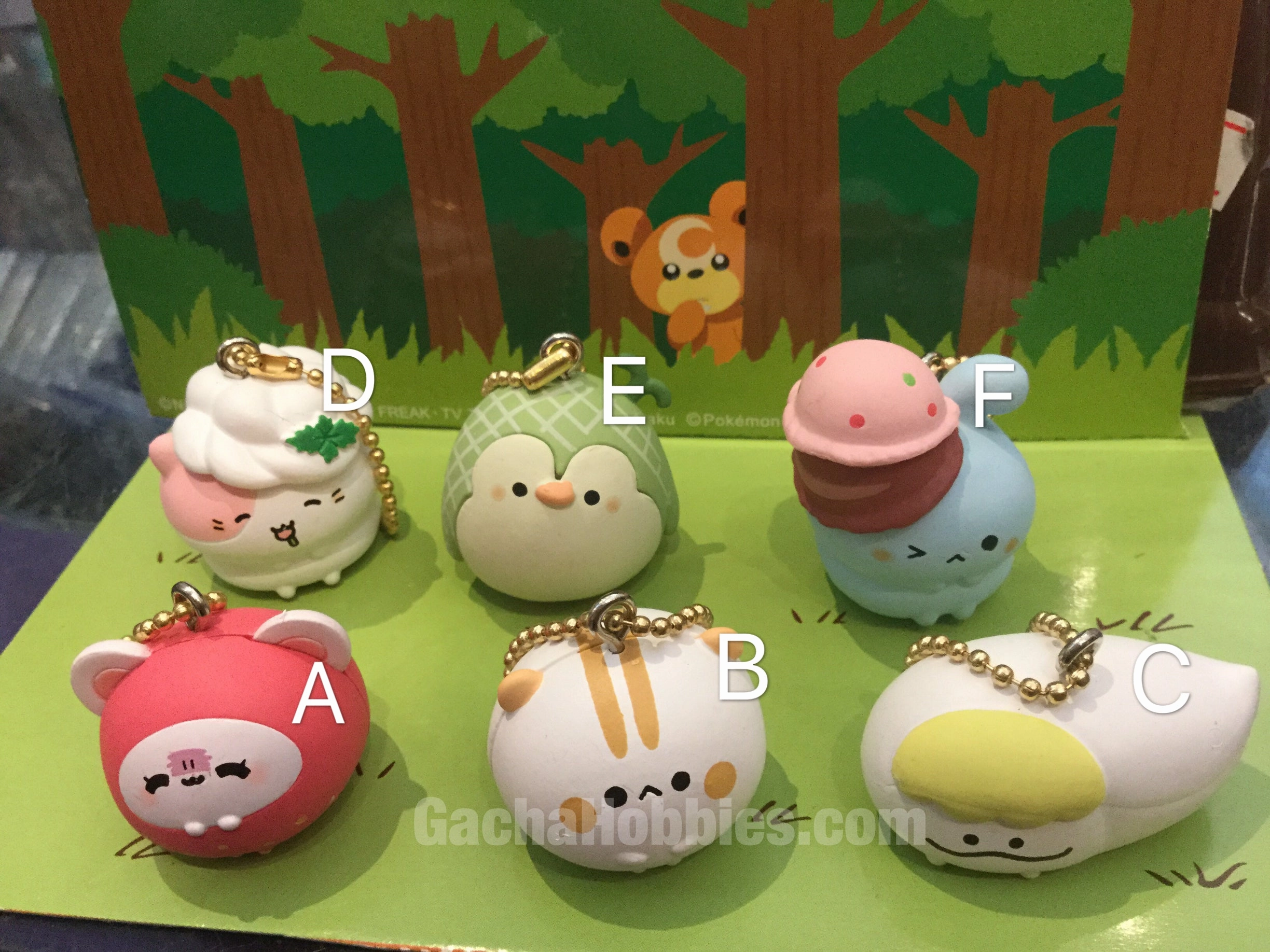 Study room Sweets Chara Mode Figure Keychain (In-stock)