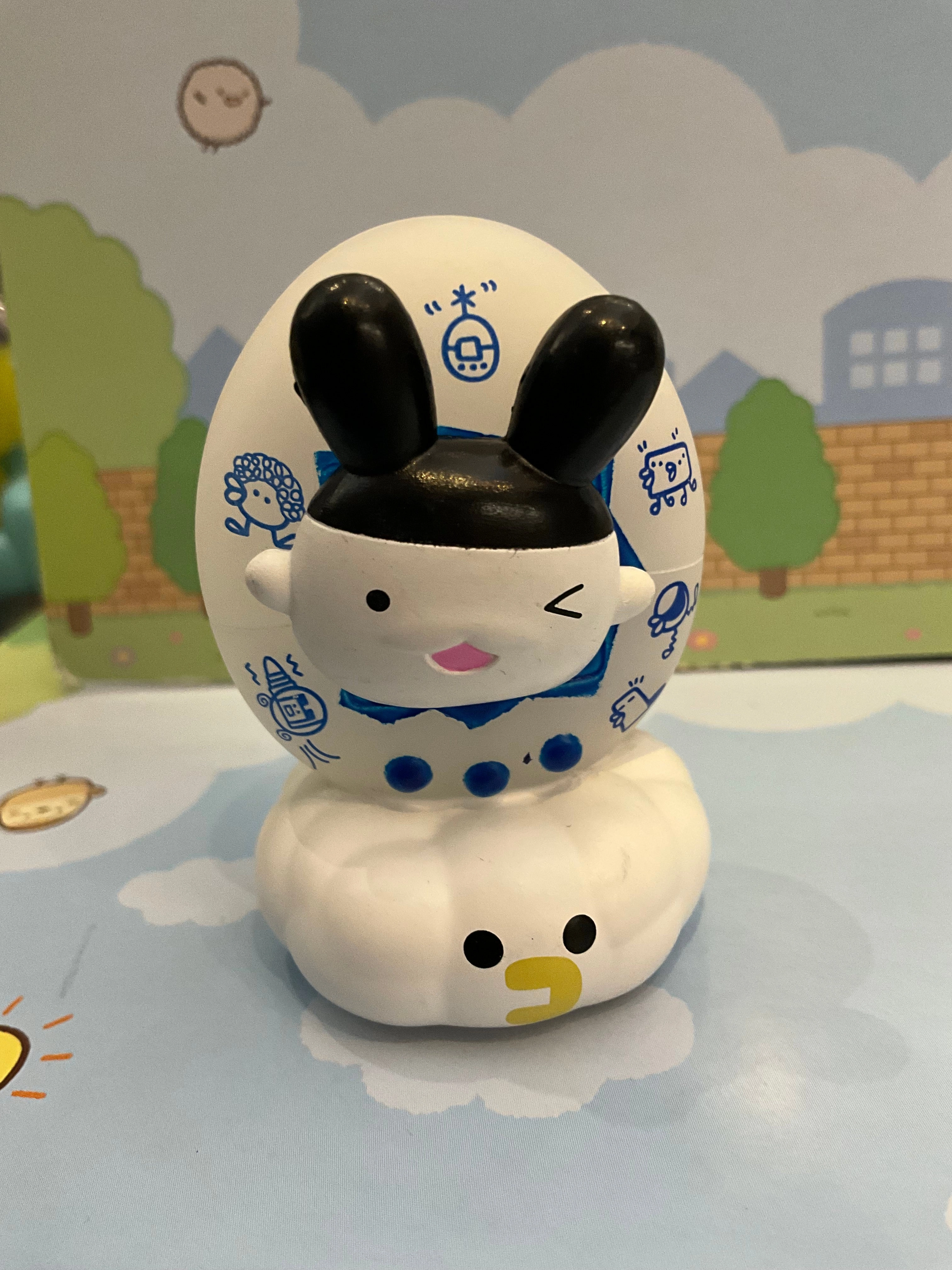 Paper Model Tamagotchi and Friends Character Light Up Figure 4 Pieces Set (In-stock)