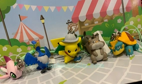 Superhero Goods Art Display Pokemon Sword and Shield Movie Character Figure Keychain 5 Pieces Set (In-stock)