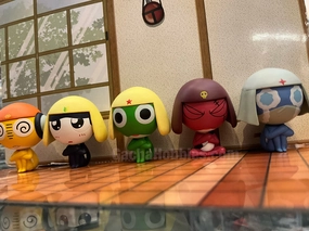 Universal Appeal Keroro Gunso Characters Siting Small Figure 5 Pieces Set (In-stock)