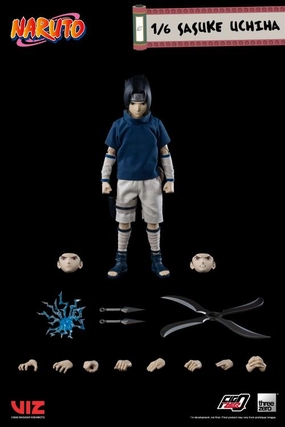 Gaming Model Action Showcase ThreeZero FigZero 1/6 Naruto Sasuke Uchiha Scale Action Figure