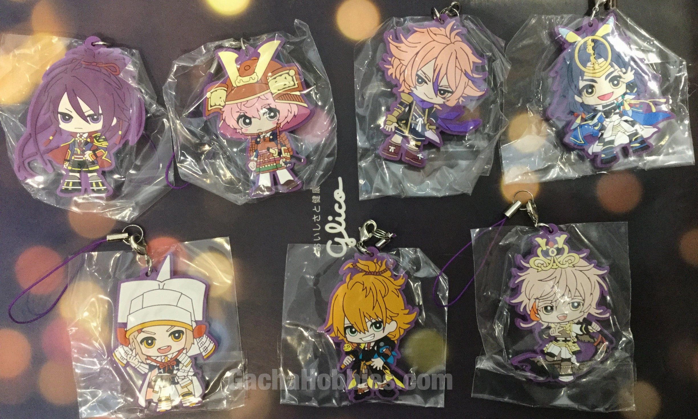 Touken Ranbu Kiwame Flat Rubber Keychain Vol.3 7 Pieces Set (In-stock) Fantasy Article