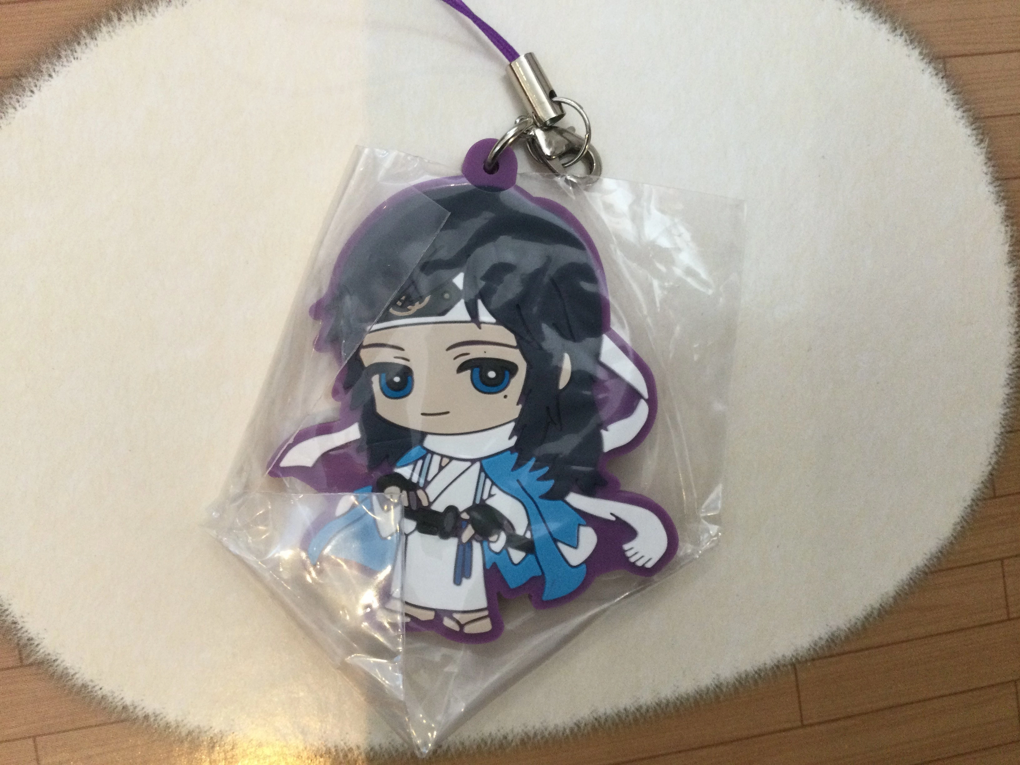 Vintage Theme Touken Ranbu Kiwame Rubber Character Keychain Vol.4 7 Pieces Set (In-stock)