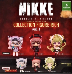 Bushiroad Creative Nikke Goddess of Victory Characters Collection Figure Vol.1 6 Pieces Set (In-stock) Magical Creature Robot Piece