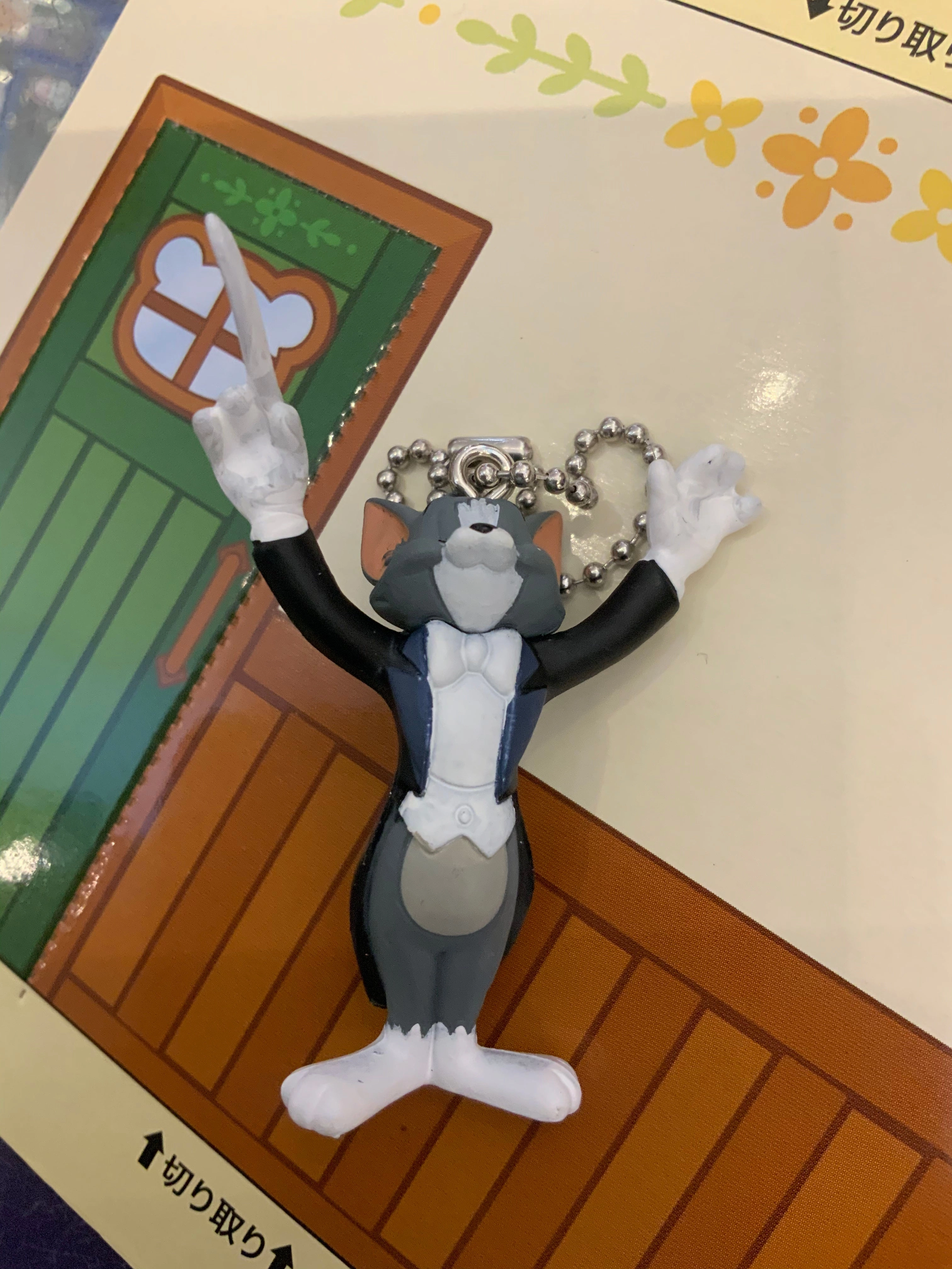 Tom And Jerry Mini Figure Keychain 5 Pieces Set (In-stock) Egyptian Art Bird Model