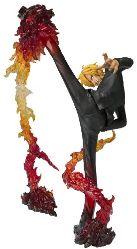 Bathroom Accent Art Decor "One Piece" Figuarts ZERO Sanji Battle ver. Diable Jambe Flambage Shot