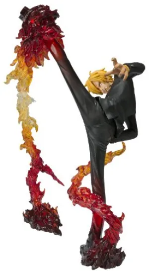 Bathroom Accent Art Decor "One Piece" Figuarts ZERO Sanji Battle ver. Diable Jambe Flambage Shot