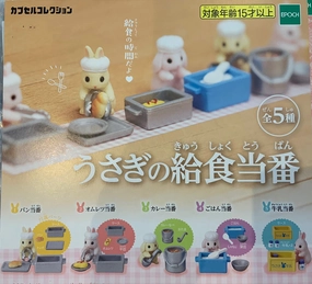 Rabbit??s Kitchen Figure 5 Pieces Set (In-stock) Geological Sample Character Art