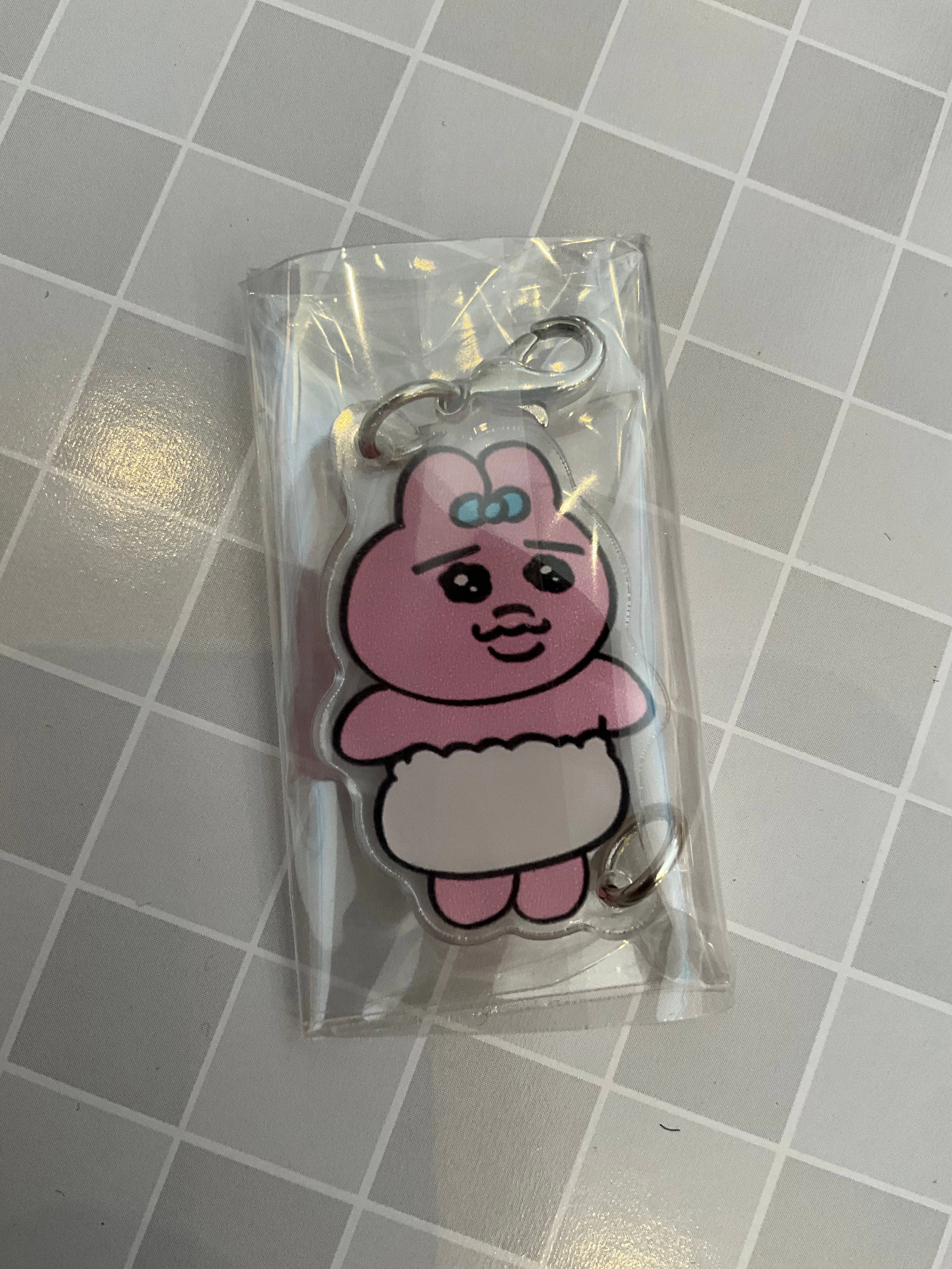 Party Decoration Opanchu Usagi Characters Small Acrylic Keychain 8 Pieces Set (In-stock)