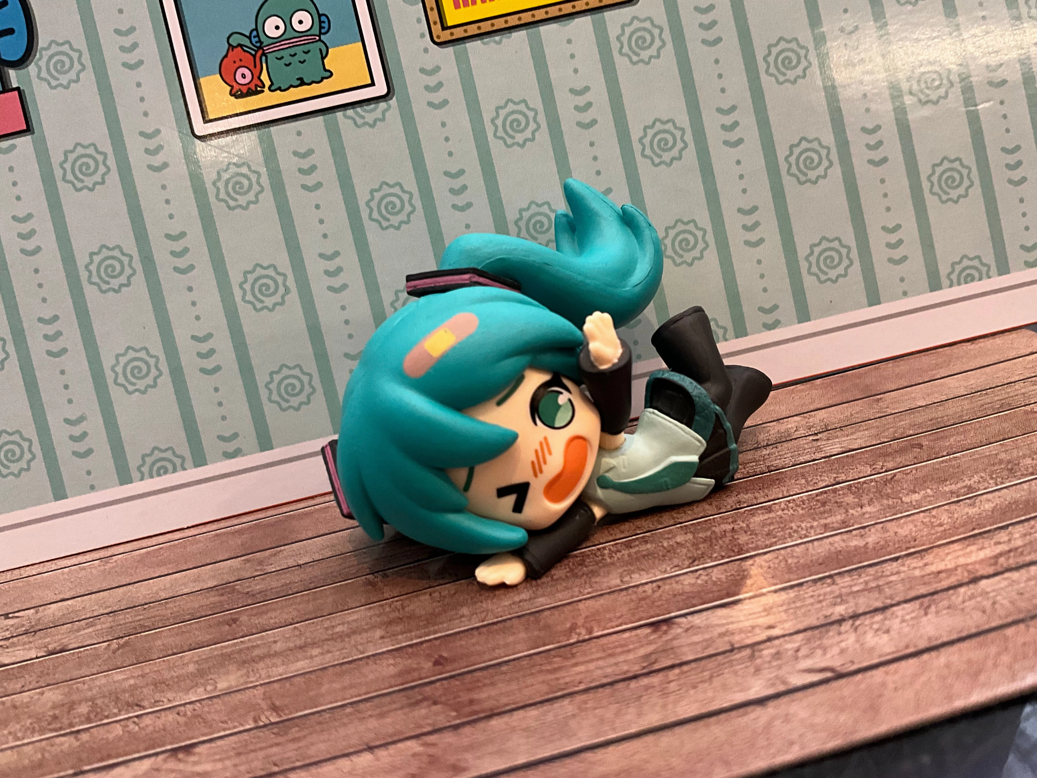 Spirit Animal Vocaloid Hatsune Miku and Friends Slipped on the Ground Small Figure 4 Pieces Set (In-stock)
