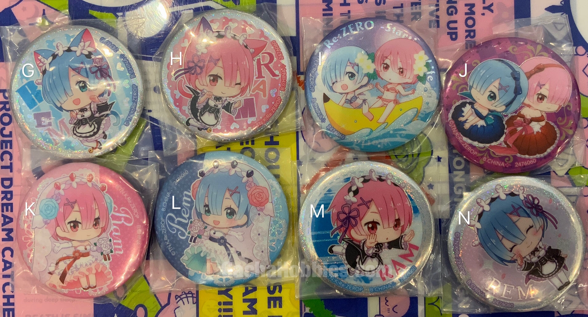 Chibi Collectible Re: Zero Rem and Ram 2 Gashapon 14 Pieces Set (In-stock)